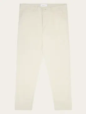 CHUCK regular flannel chino pants - Light feather gray
