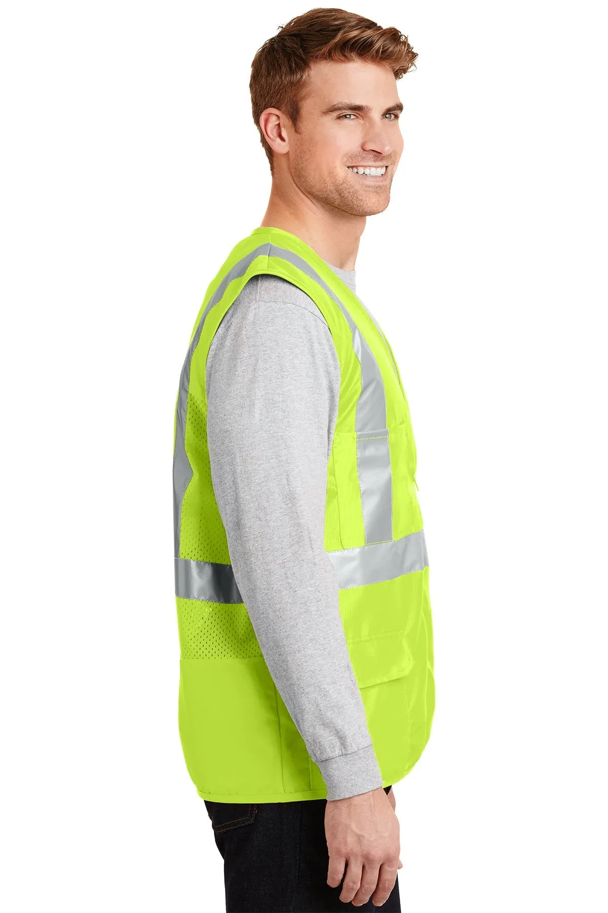 CornerStone ANSI 107 Mesh Back Safety Vest, Safety Yellow