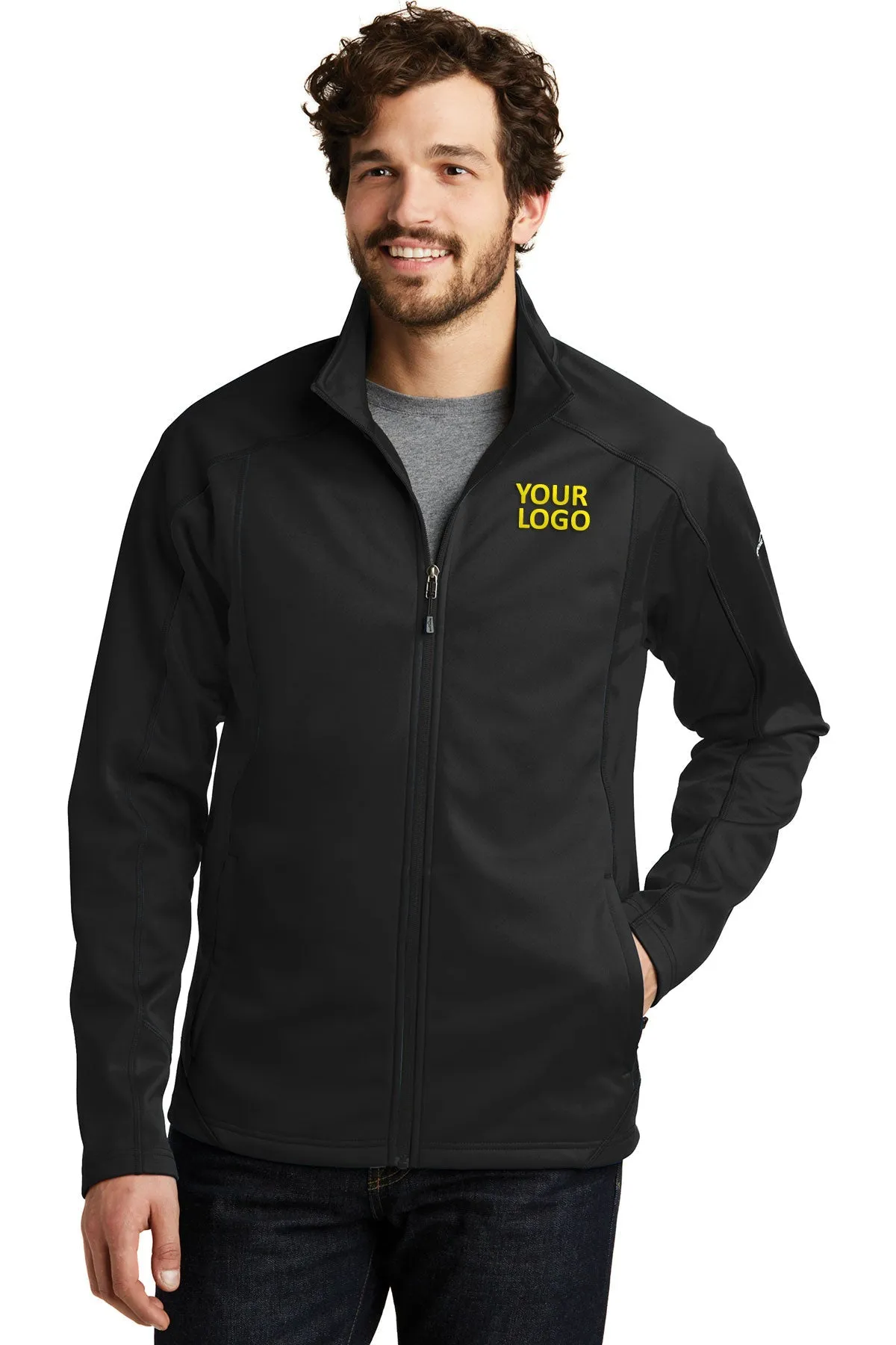 Eddie Bauer Trail Custom Soft Shell Jackets, Black