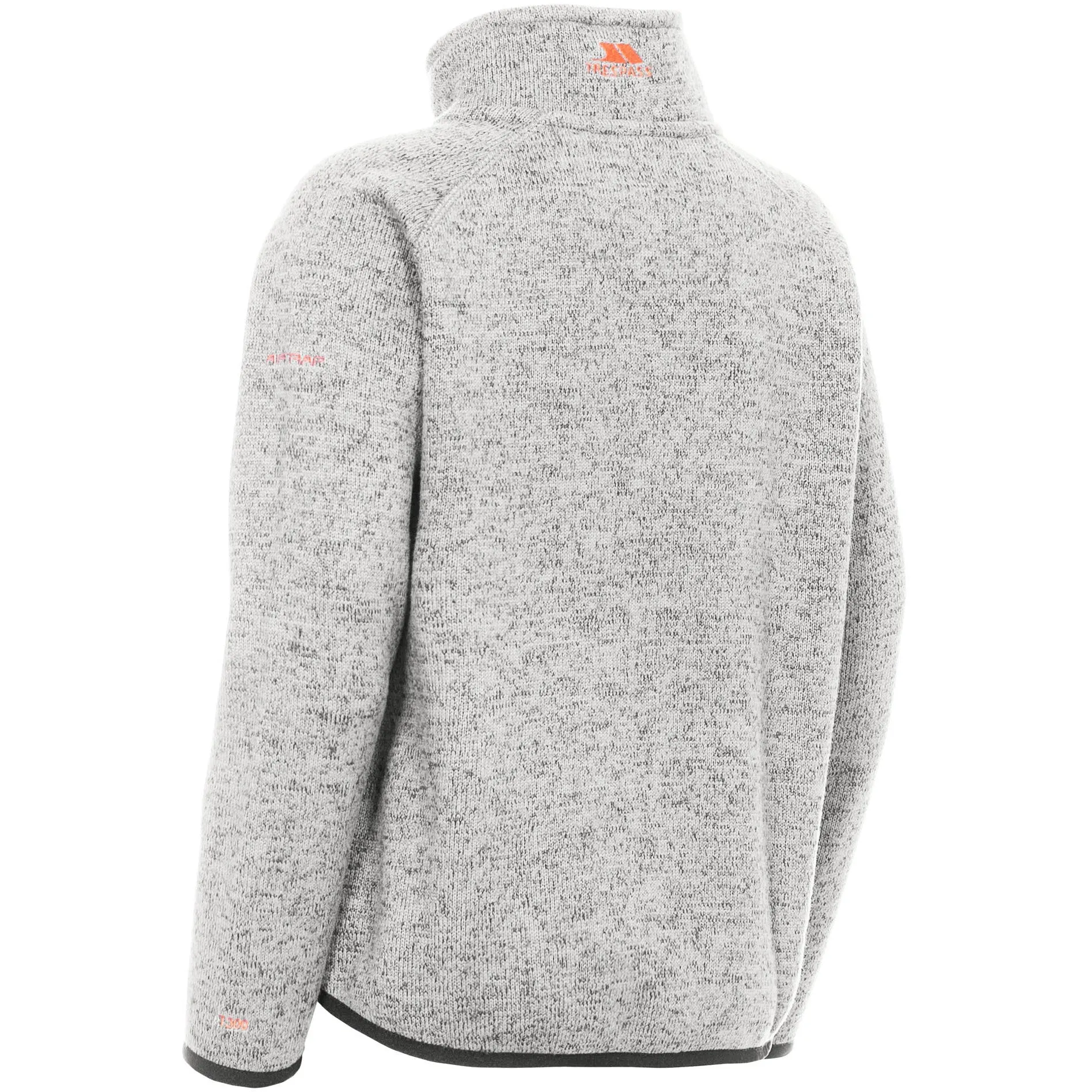 Mario Boys Full Zip Fleece Jacket - Grey Marl