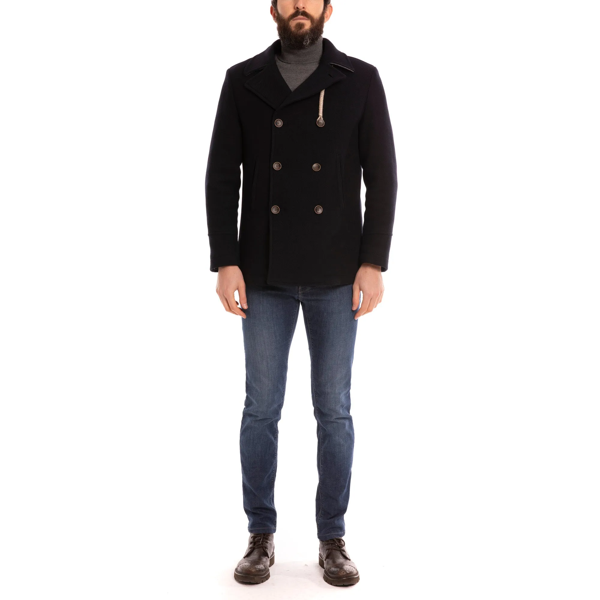Peacoat Island Wool (BNS) -Navy