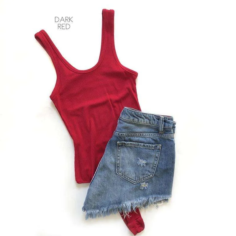 Ribbed Tank Bodysuit