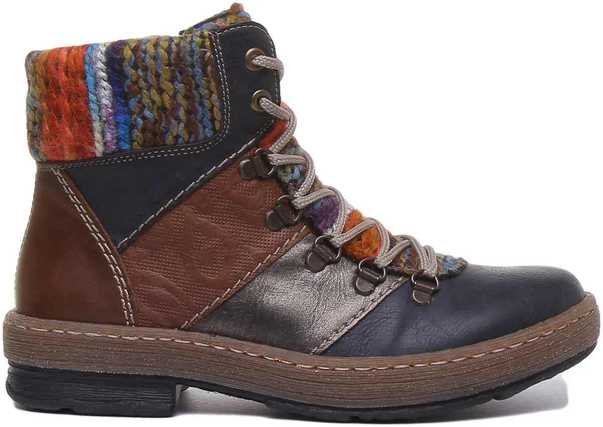 Rieker Z6744 In Blue Multi