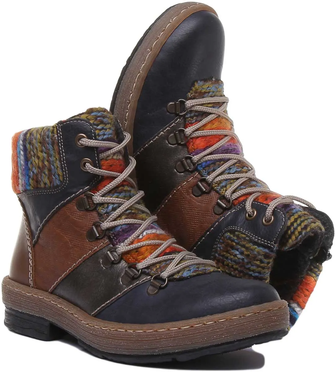 Rieker Z6744 In Blue Multi
