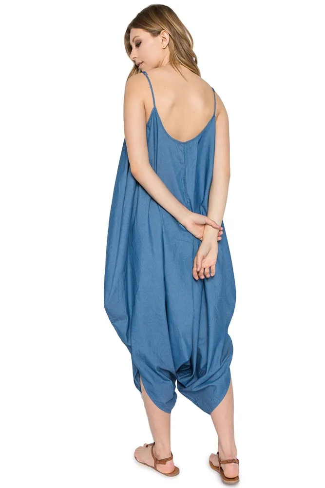 Women's Denim Genie Romper